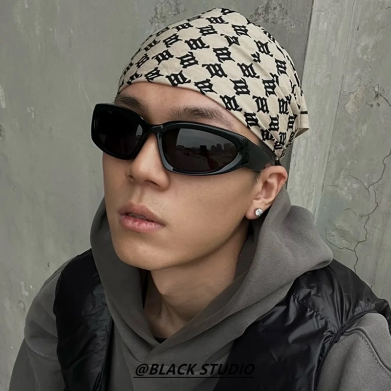 Papaozhu Punk UV400 Perlindungan Silver Cat Eye Frame Sunglasses Untuk Pria Wanita Keren Mengemudi Nuansa Kepribadian Kacamata Olahraga Luar Ruangan