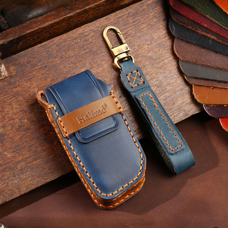 [Tersedia] Cover Case Kunci Mobil Kulit Sapi Untuk Bmw iX iX1 I20 I7 X7 7Series Kunci Tas Aksesoris Gantungan Kunci Gratis Ongkir