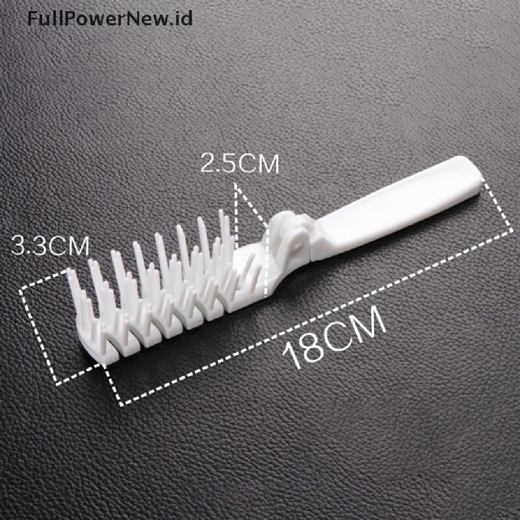 Power Sikat Rambut Lipat Plastik mini compact pocket size travel comb Minimarket ID