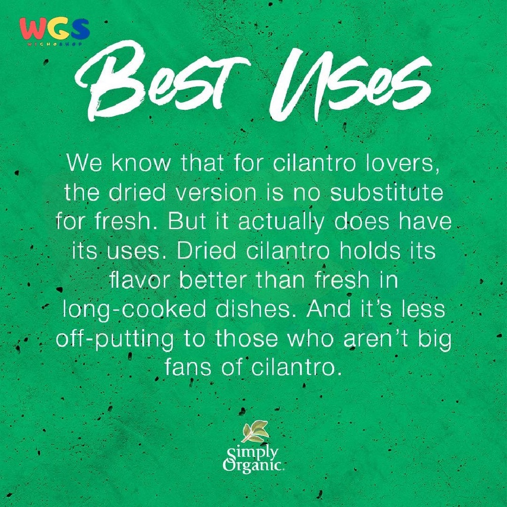 Simply Organic Cilantro Leaf Certified USDA Organic 0.78oz 22g