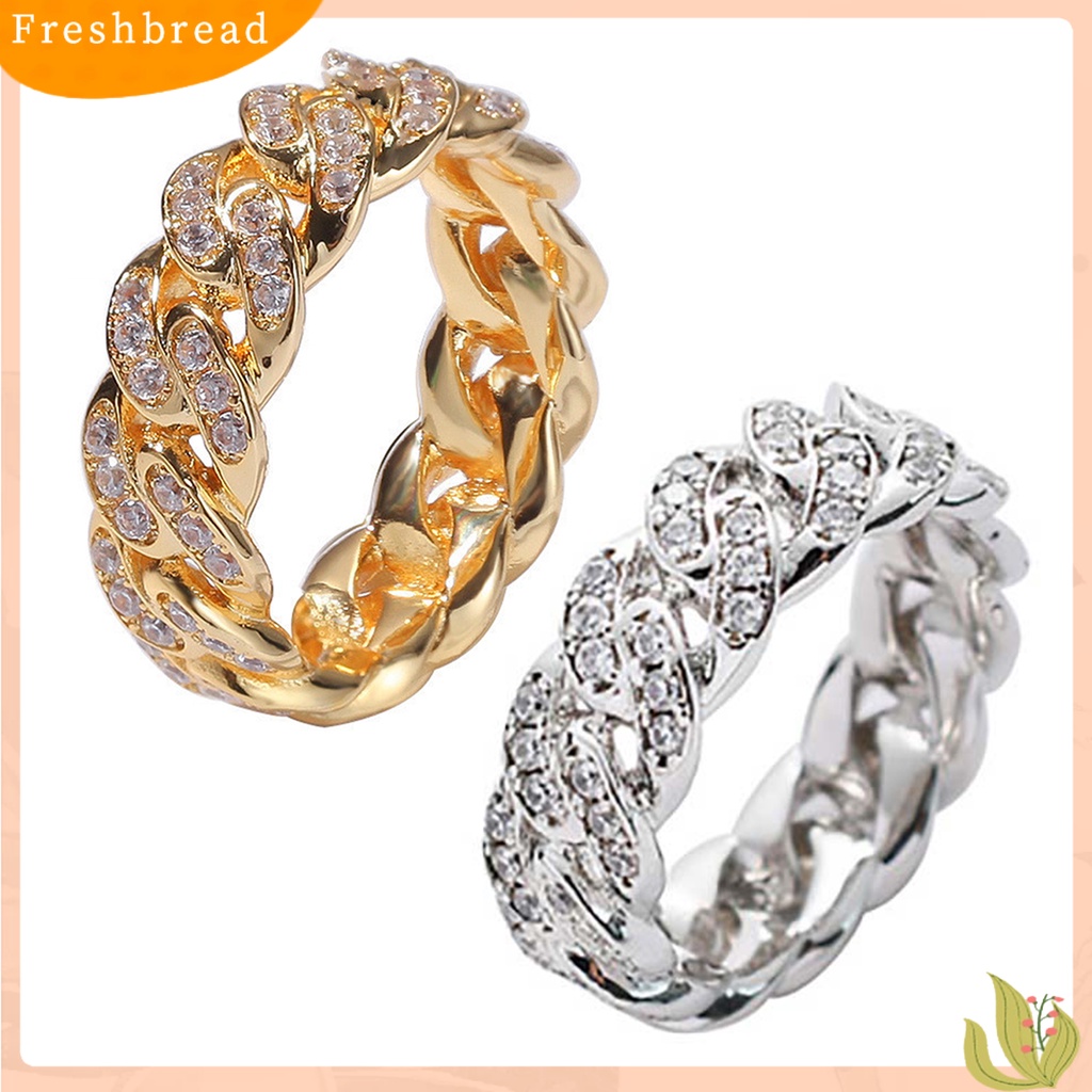 {In Stock} Fashion Memutar Cincin Kreatif Perhiasan Cincin Cubic Zirconia Alloy Finger Ring Untuk Hadiah