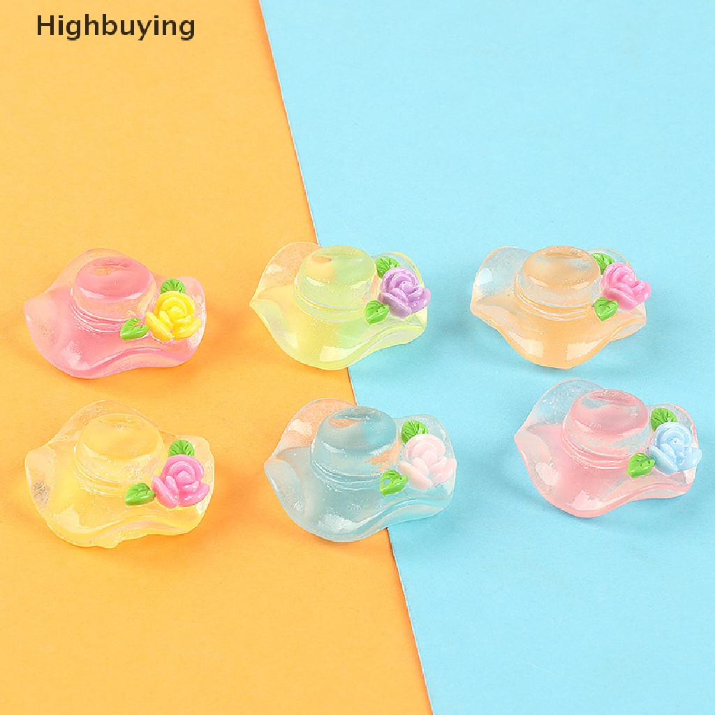 Hbid 5pcs DIY Luminous Caps Resin Aksesoris Hiasan Untuk Bahan Crafg Perhiasan Ch Supply Seni Dekorasi Glory