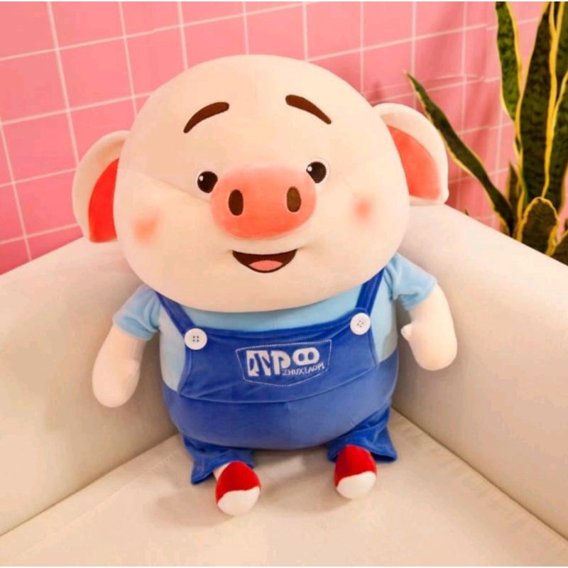 Boneka Babi Zhu Xiaopi Ukuran 38cm Bahan Yelvo Halus Lembut Berstandar SNI