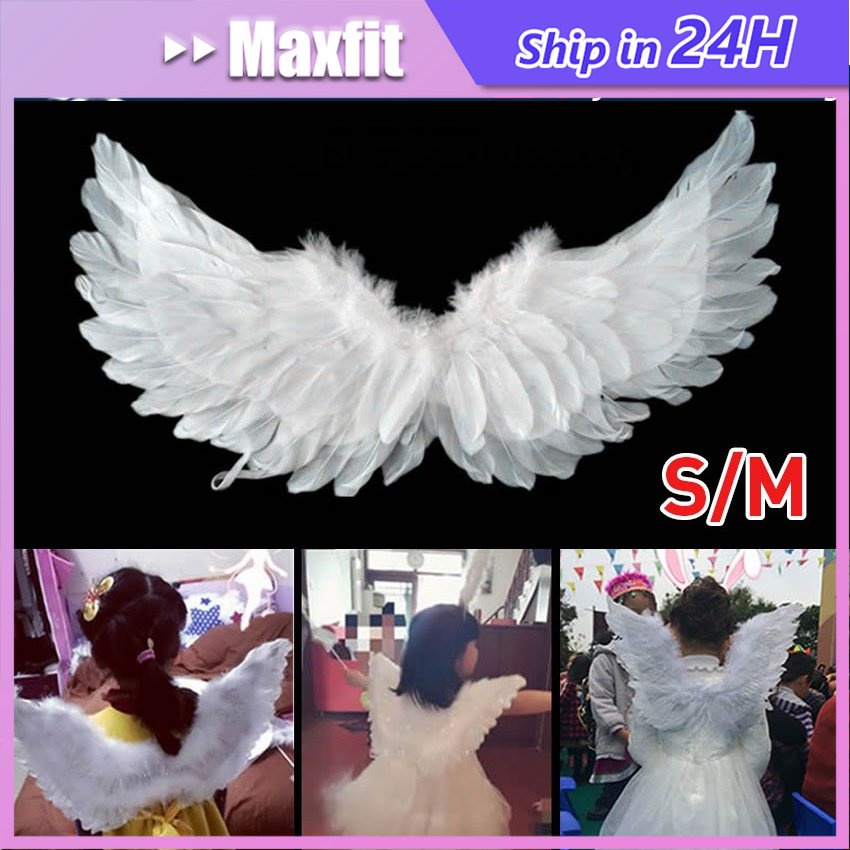 Sayap Malaikat Angel Anak/Dewasa Sayap Peri Malaikat Sayap Bulu Cosplay