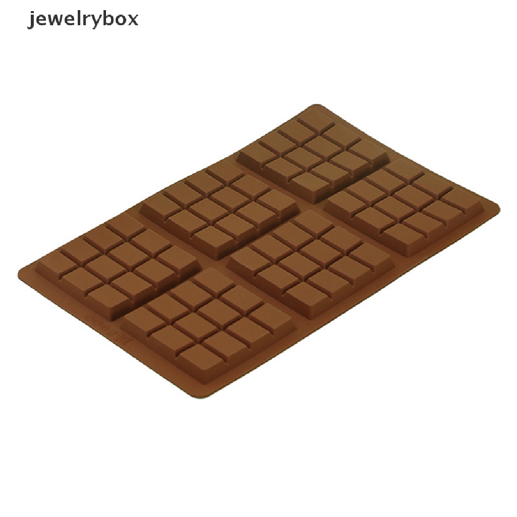 [jewelrybox] 6kisi Waffle Kecil Persegi Coklat Bar Silikon Permen Cetakan Nampan Tools Boutique