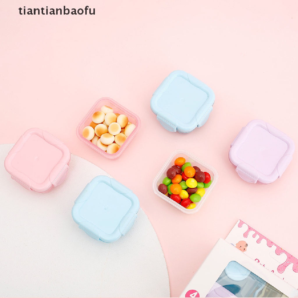 [tiantianbaofu] 1pc Kotak Penyimpanan Mini Lunch Box Fresh Box Portable Kemasan Makanan Anti Bau Box Dapat Didinginkan Heag Sealed Box Butik