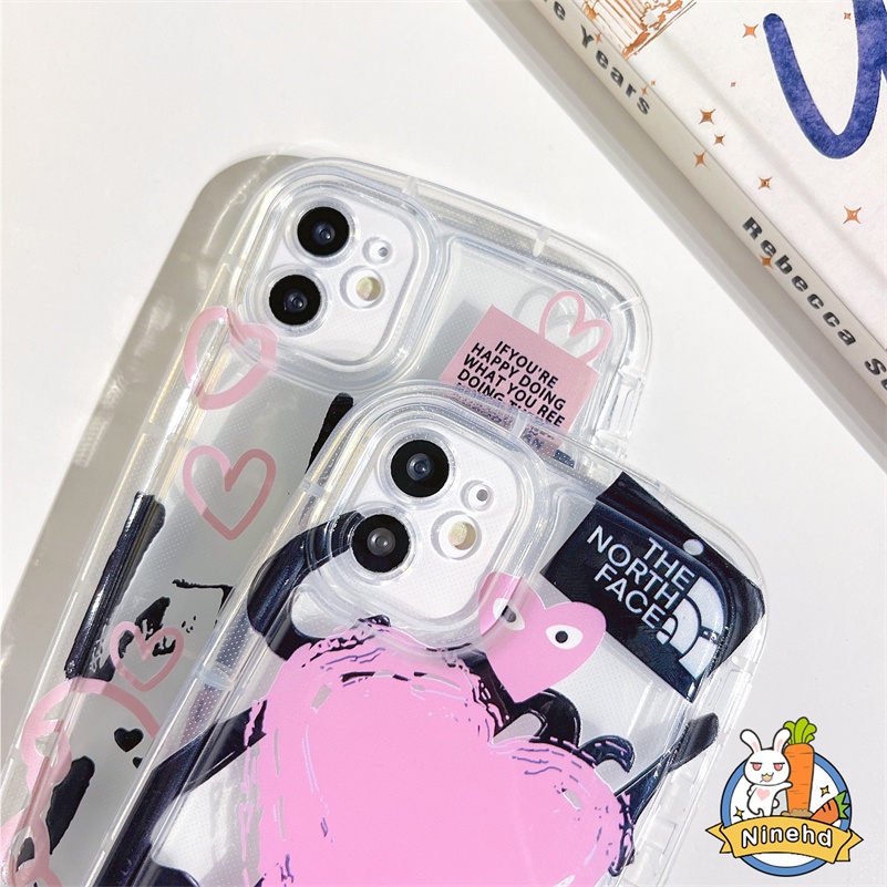 Realme C55 C35 C33 C31 C30 C30s 10 C21Y C25Y C25 C25s C20 C20A C17 Realme C15 C12 C11 8 8i 7i 5 5i 5s 6i C3 Narzo 50 50i 50A Prime Couple Lukisan Bening Phone Case Airbag Shockproof Soft TPU Anti Jatuh Cover Pelindung