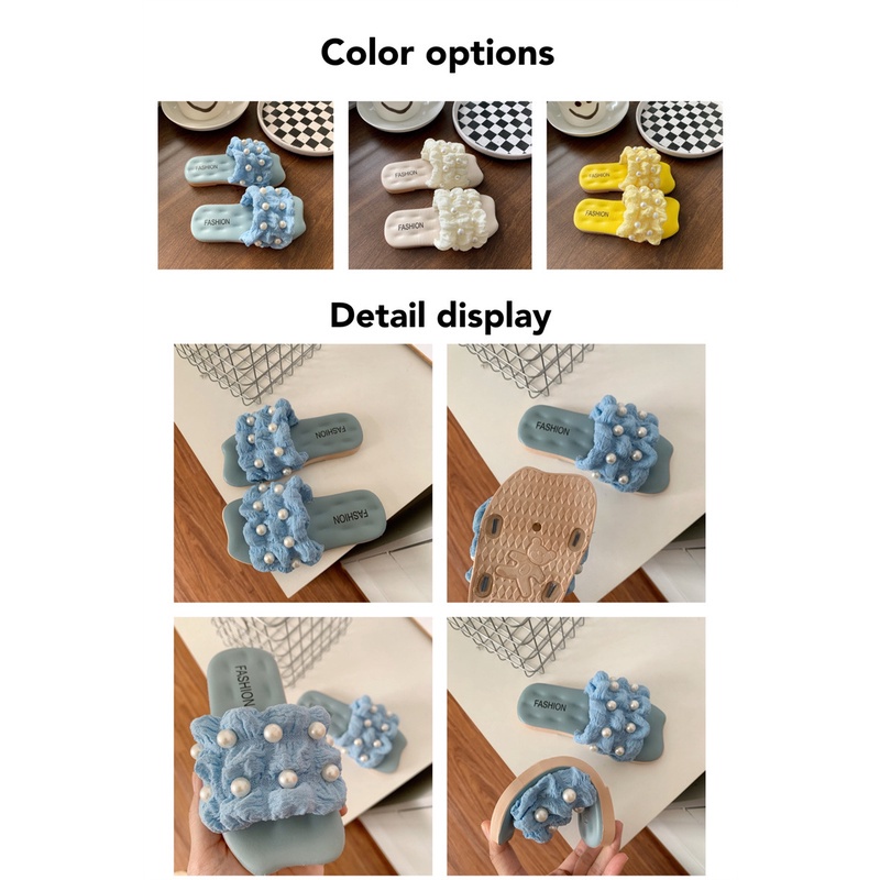 GROSIRTAS LV0286 Sandal Mutiara Casual Anak Perempuan Sendal Slippers Anak Cewek Import