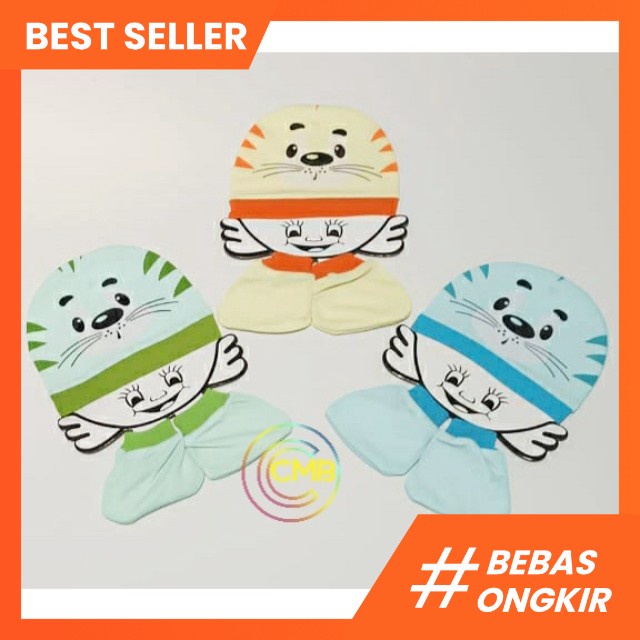 Topi Bayi Laki-laki | Topi Bayi Perempuan |Topi Bayi Baru Lahir bahan Kaos