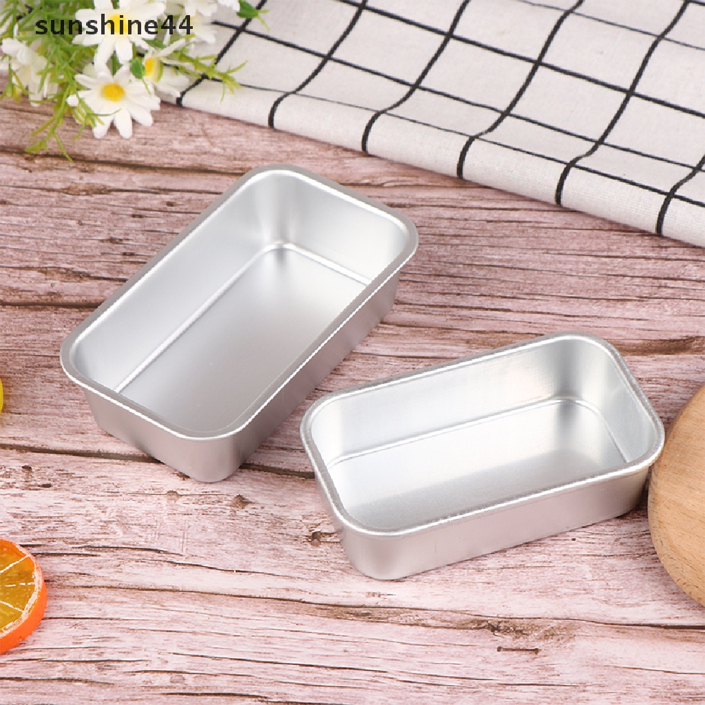 Sunshine 1Pc Loyang Roti Paduan Aluminium Loyang Persegi Panjang Cetakan Kue Pastry Baking Pan ID