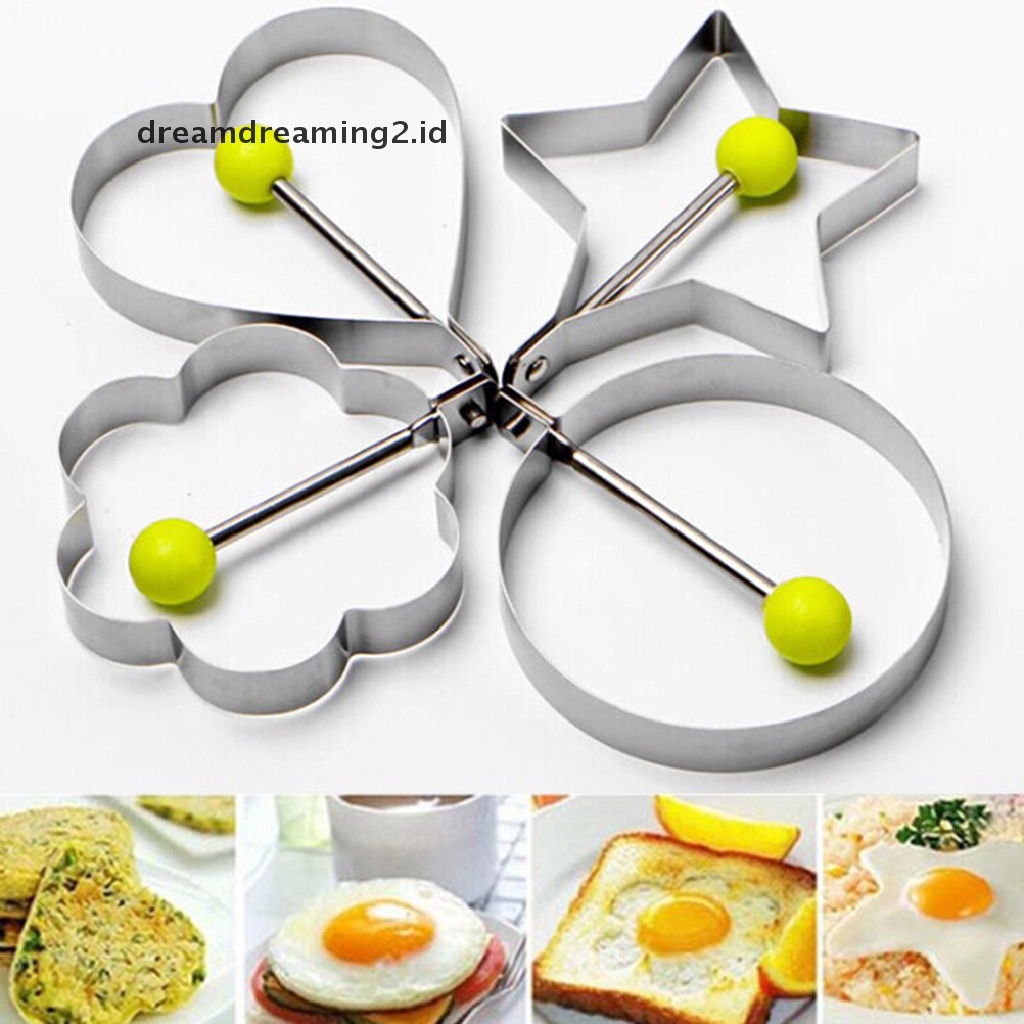 (hot) Cooking Kitchen Tools Stainless Steel Cincin Pembentuk Telur Goreng Cetakan Pancake Mold//