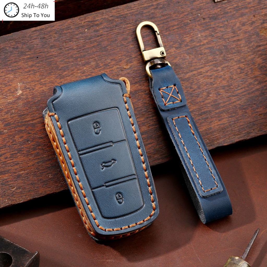 Mobil Smart Key Case Key Fob Cover Keychain Untuk Volkswagen VW Passat CC B6 B7 B7L CC R36 Maogotan B5 Passat 3C Aksesoris