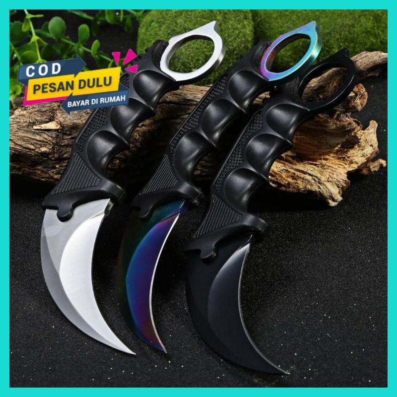 Pisau Karambit CS GO Taktikal Pisau Survival Tool