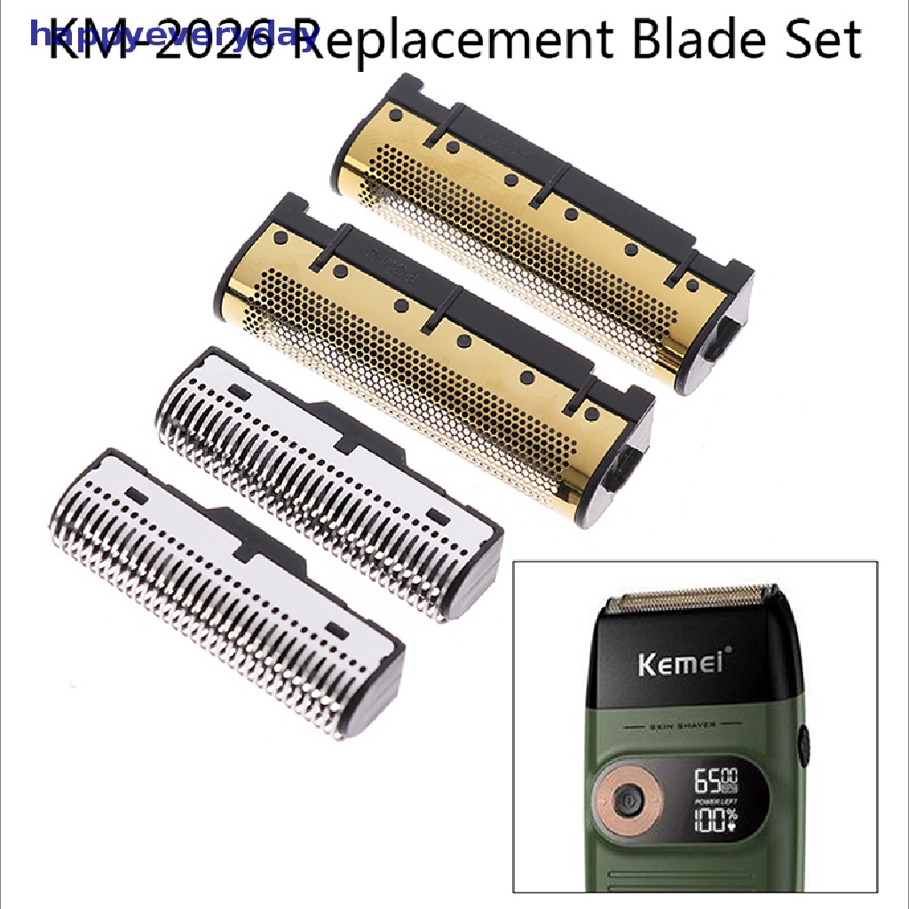 [happy] Pisau Set Pengganti Untuk Km-2026 Hair Trimmer Clipper Barber Cutg Head [ID]