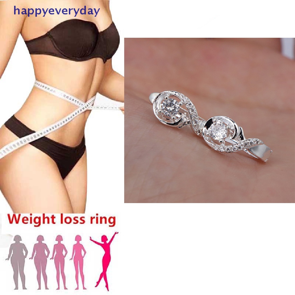[happy] Anting Penurun Berat Badan Cubic Zirconia Earrings Stimulasi Titik Akupuntur Pembakar Lemak [ID]