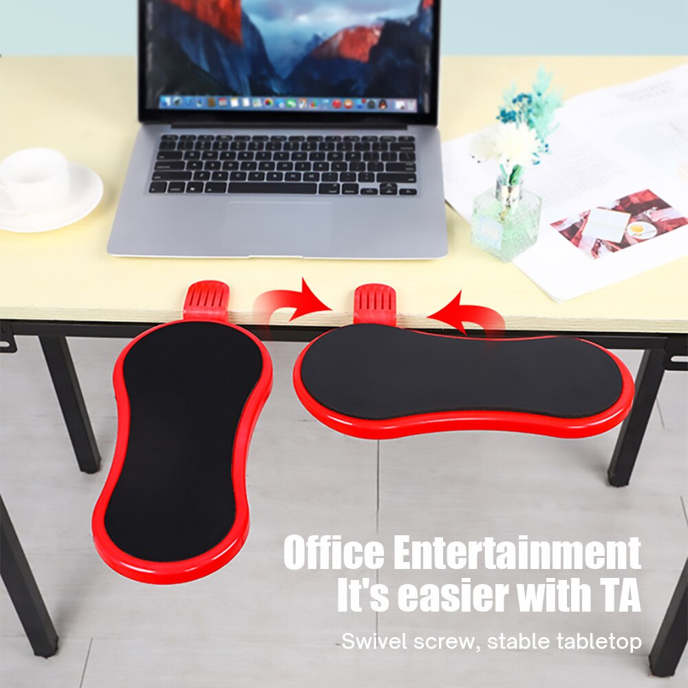 Armrest Pad Desk Computer Table Support Mouse Arm Wrist Rest Desktop Extension Tangan Bahu Melindungi Papan Yang Dapat Dipasang Mousepad