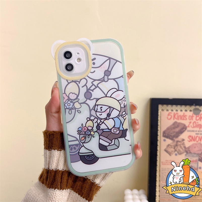 IPHONE Casing Kompatibel Untuk Iphone14 13 12 11 Pro Max X Xr Xs Max SE 8 7 6 6s Plus Ins Casing Ponsel Lucu Motif Kartun Silikon TPU Soft Case Shockproof Bumper Casing Cover Pelindung