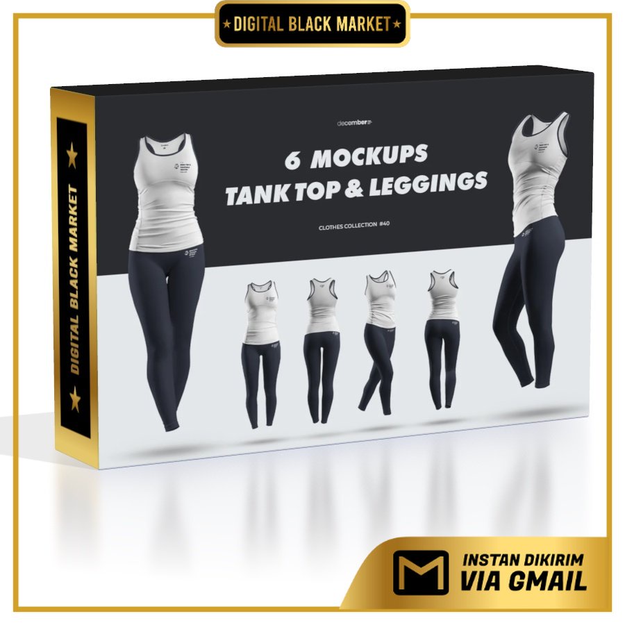 6 Mockups Tank Top and Leggings