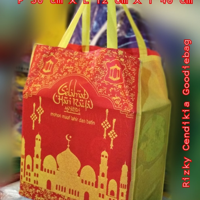 Tas Idul Fitri jahit / Goodiebag / Tas Parcel Lebaran /Tas Sembako