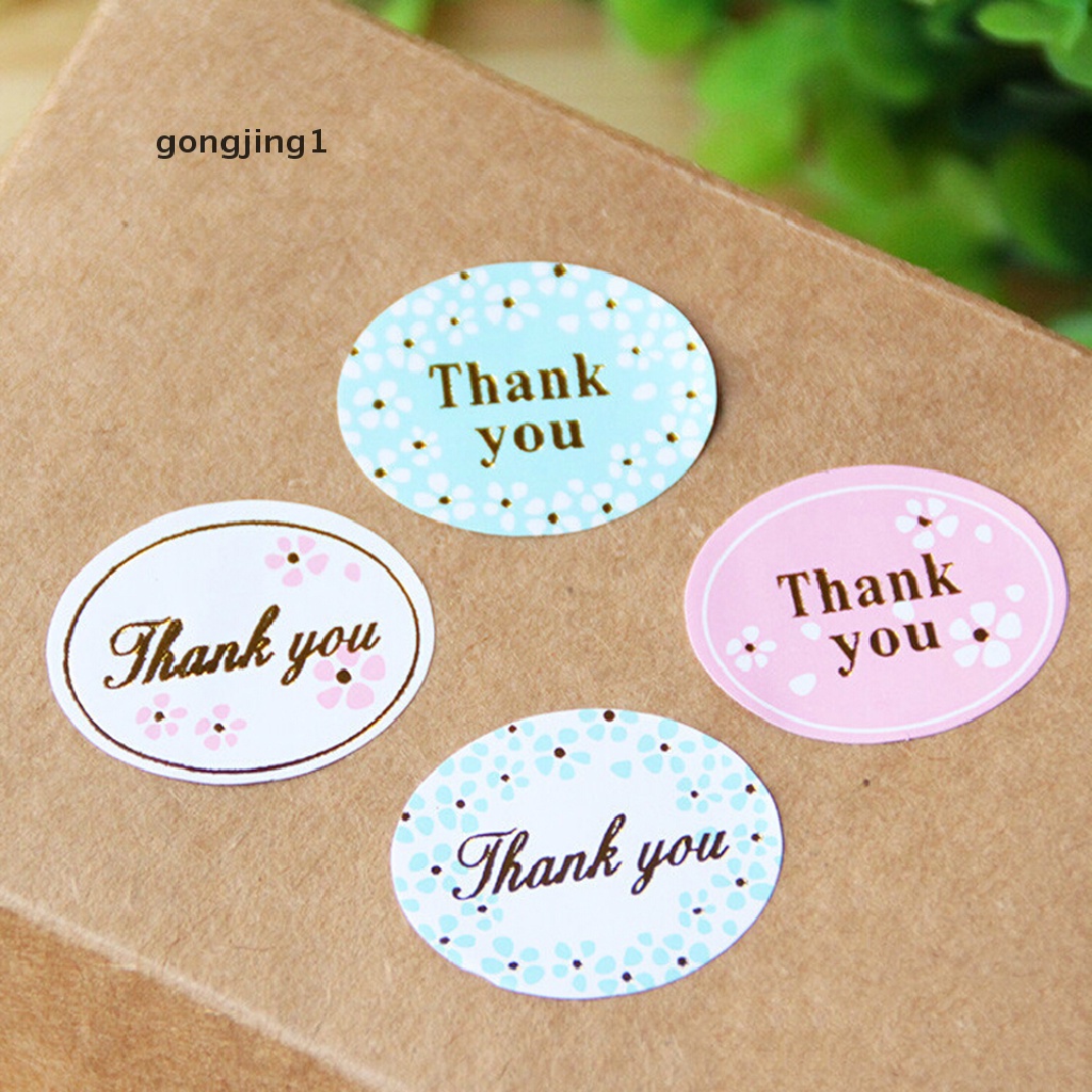 Ggg Golden THANK YOU Oval Stiker Label Sealing Sovenir Pesta Pernikahan 24pcs NEW ID