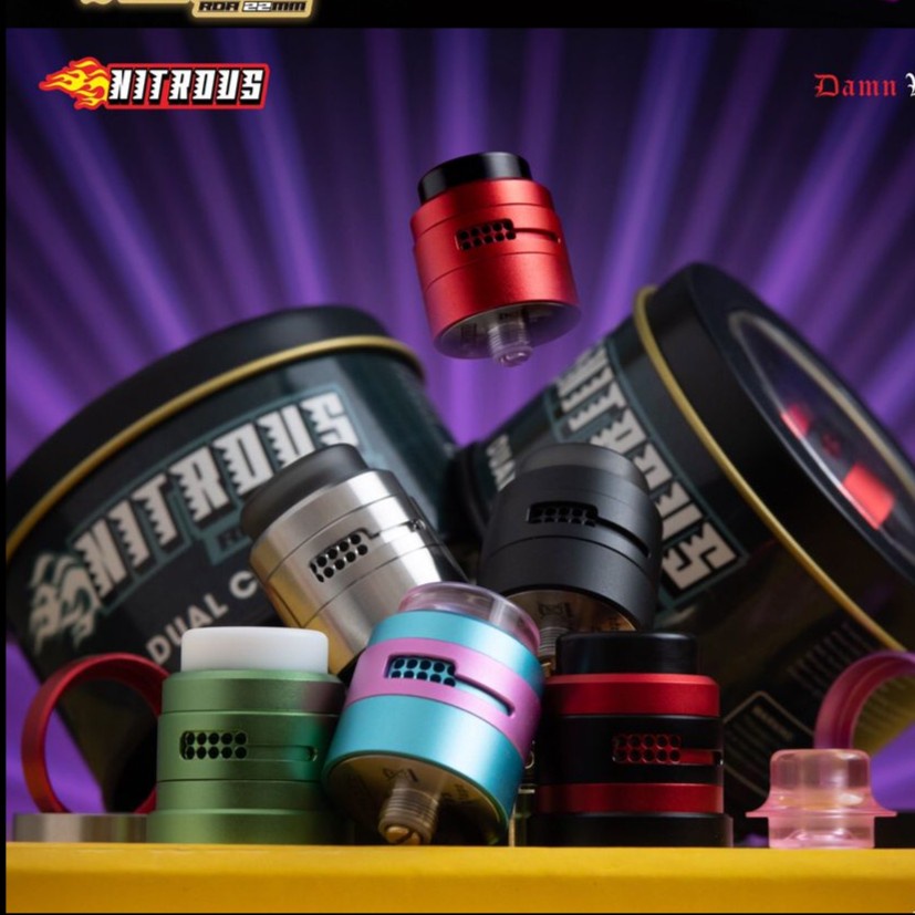 NITROUS RDA DUAL CAP ONLY RDA NITROUS BY KOKO SARANG 100% AUTHENTIC