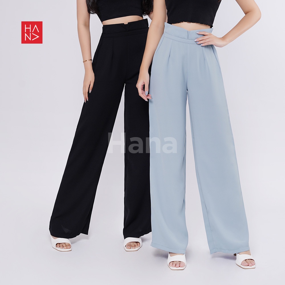 HanaFashion JKT - Maudy Long Pants Korean Celana Panjang Wanita - LP167