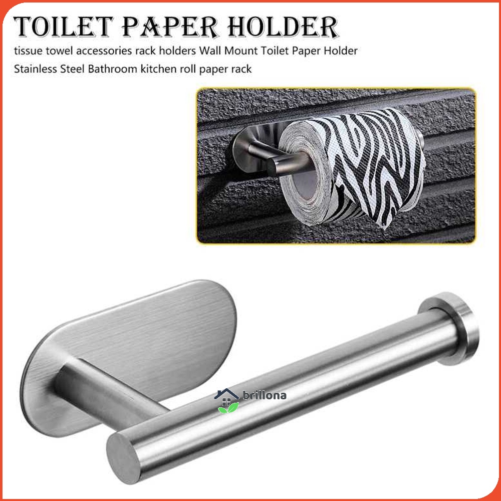 HOUSEEN Gantungan Tempat Tisu Toilet Paper Holder Stainless Steel - H225