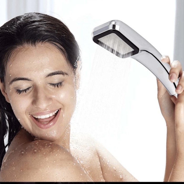 Kepala Shower Head Shower Mandi 300 Lubang Aerator Shower Tanpa Selang