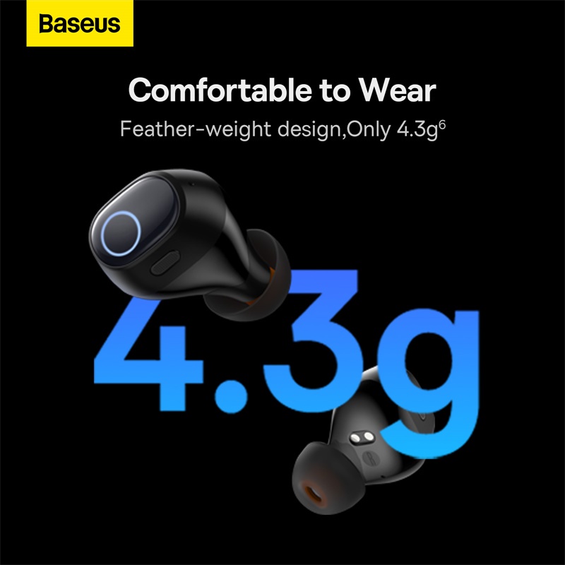 Baseus Bowie WM03 EarbudsTrue Wireless Earphones TWS Bluetooth Ultra Low Latency - NGTW3303