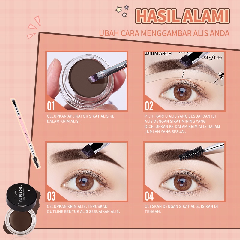 (READY &amp; ORI) Kimuse Bayfree Pomade Brow Kit Alis Eyebrow Gel BFE09