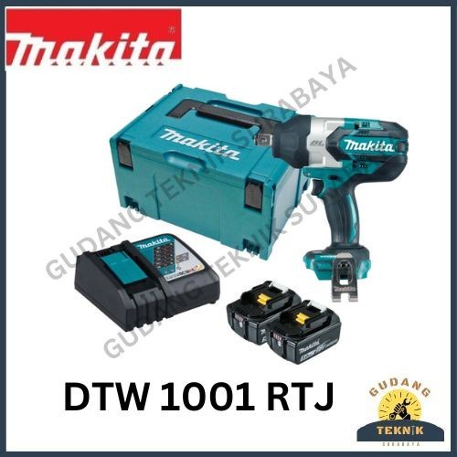 MAKITA Mesin Impact Wrench Cordless DTW 1001 RTJ / DTW1001RTJ