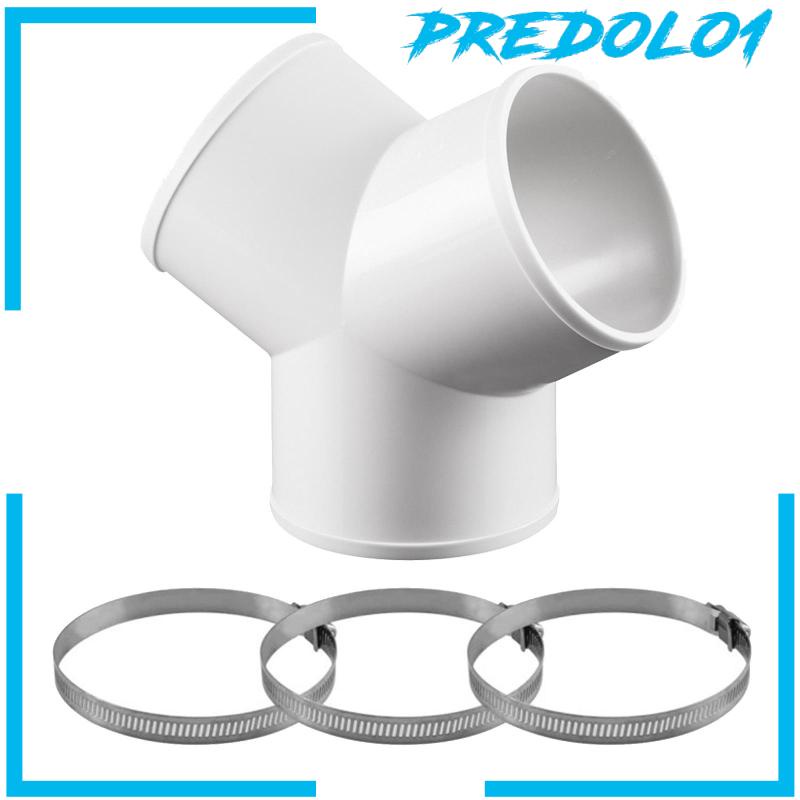 [Predolo1] Adaptor Selang 3arah Bentuk Y Konektor Pipa Bulat Untuk Exhaust Fan Dapur