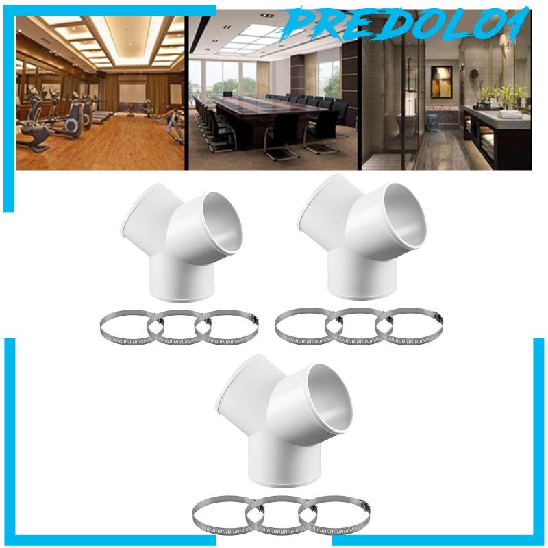 [Predolo1] Adaptor Selang 3arah Bentuk Y Konektor Pipa Bulat Untuk Exhaust Fan Dapur