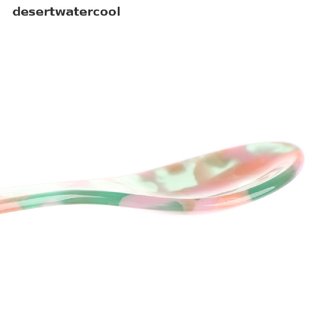 Deid 1Pc French Retro Dessert Spoon Selai Mentega Peralatan Makan Sendok Kue Plastik Martijn