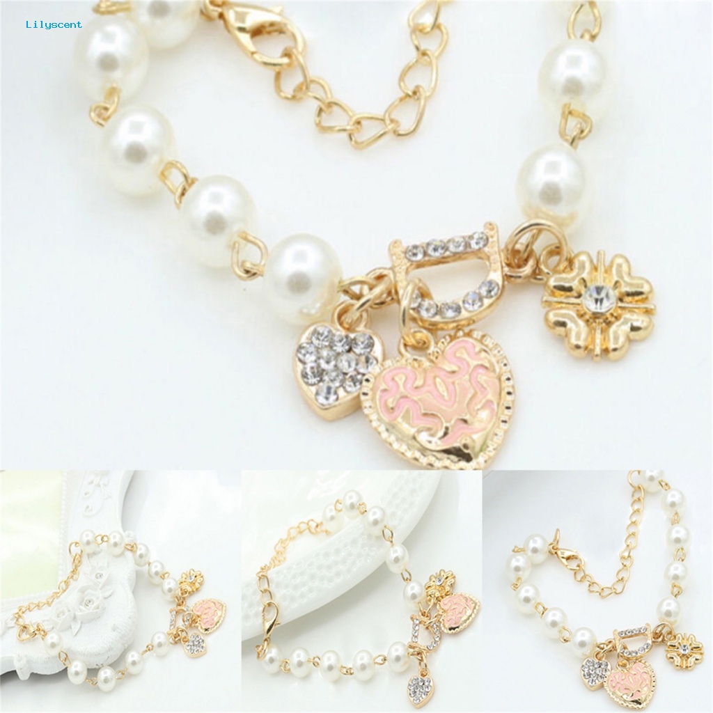 Lilyscent D Huruf Gelang Untuk Pacaran Wanita Fashion Berlian Imitasi Berbentuk Hati Gelang Berbentuk Hati