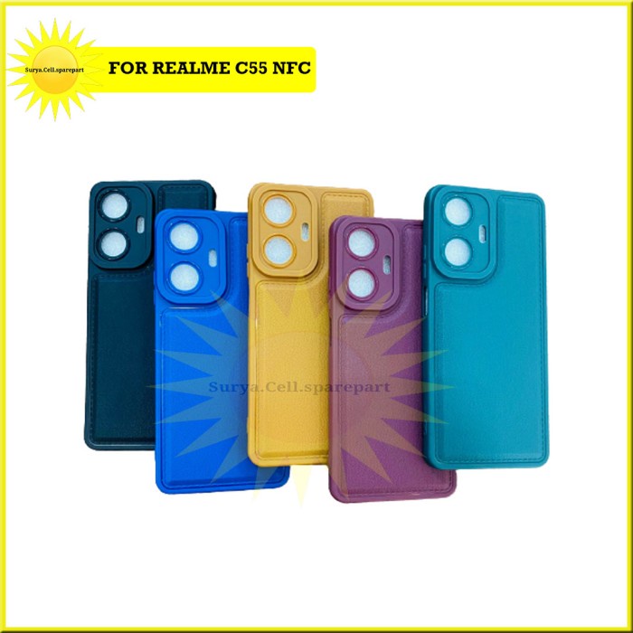 Case Square Leather Pro Realme C55 Nfc 2023