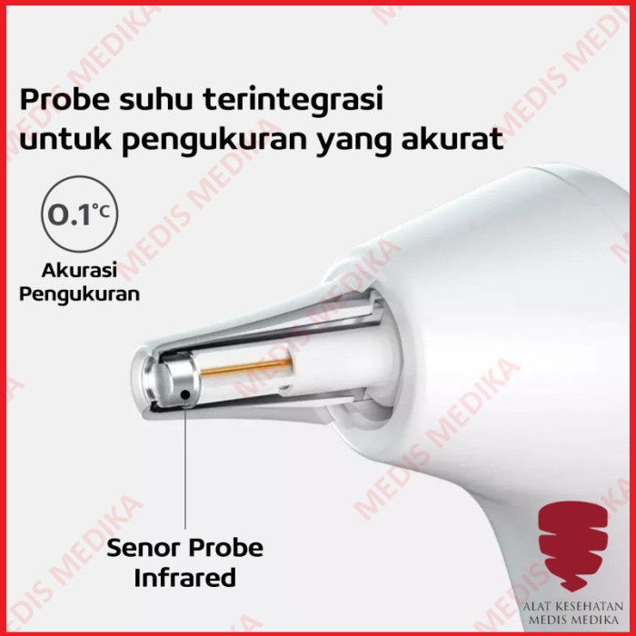 Thermometer Ear YHT 101 Alat Ukur Pengukur Cek Temperatur Suhu Termometer Telinga Digital