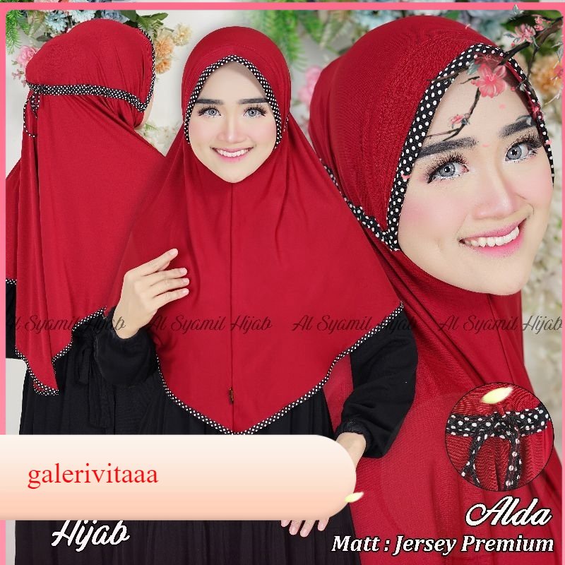 Hijab Serut Motif  Instan Murah Bergo Bermotif