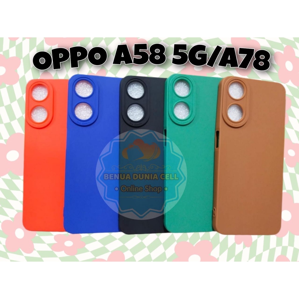 OPPO A58 5G OPPO A78 5G SOFTCASE PRO KAMERA PELINDUNG KAMERA - BDC