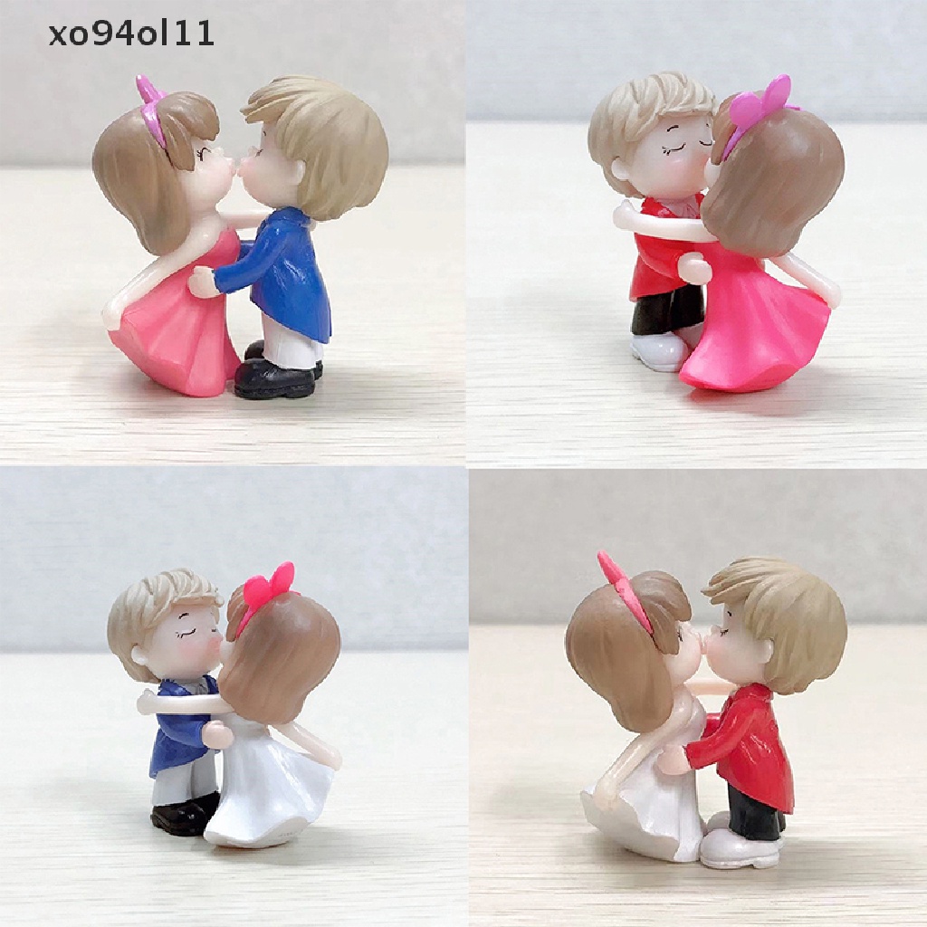 Xo Ornamen Pasangan Sweety Lovers Baru Figure Pasangan Mini Untuk Patung Peri Taman OL