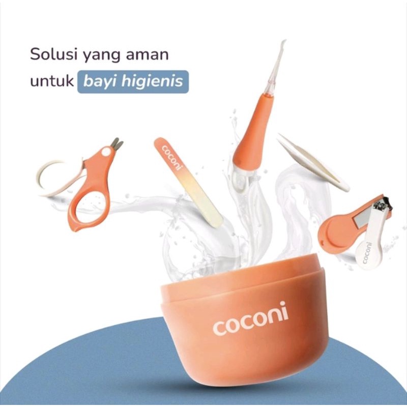 COCONI BABY HYGIENE CARE KIT /GUNTING KUKU SET DENGAN PEMBERSIH TELINGA BAYI