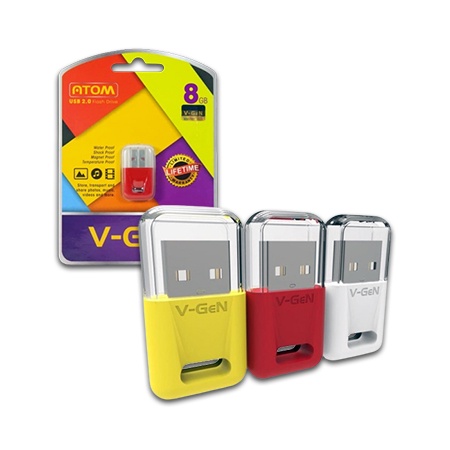 BOP FLASHDISK V-GEN ATOM USB VGEN 8GB 16GB 32GB 64GB FLASH DISK VGEN ORIGINAL