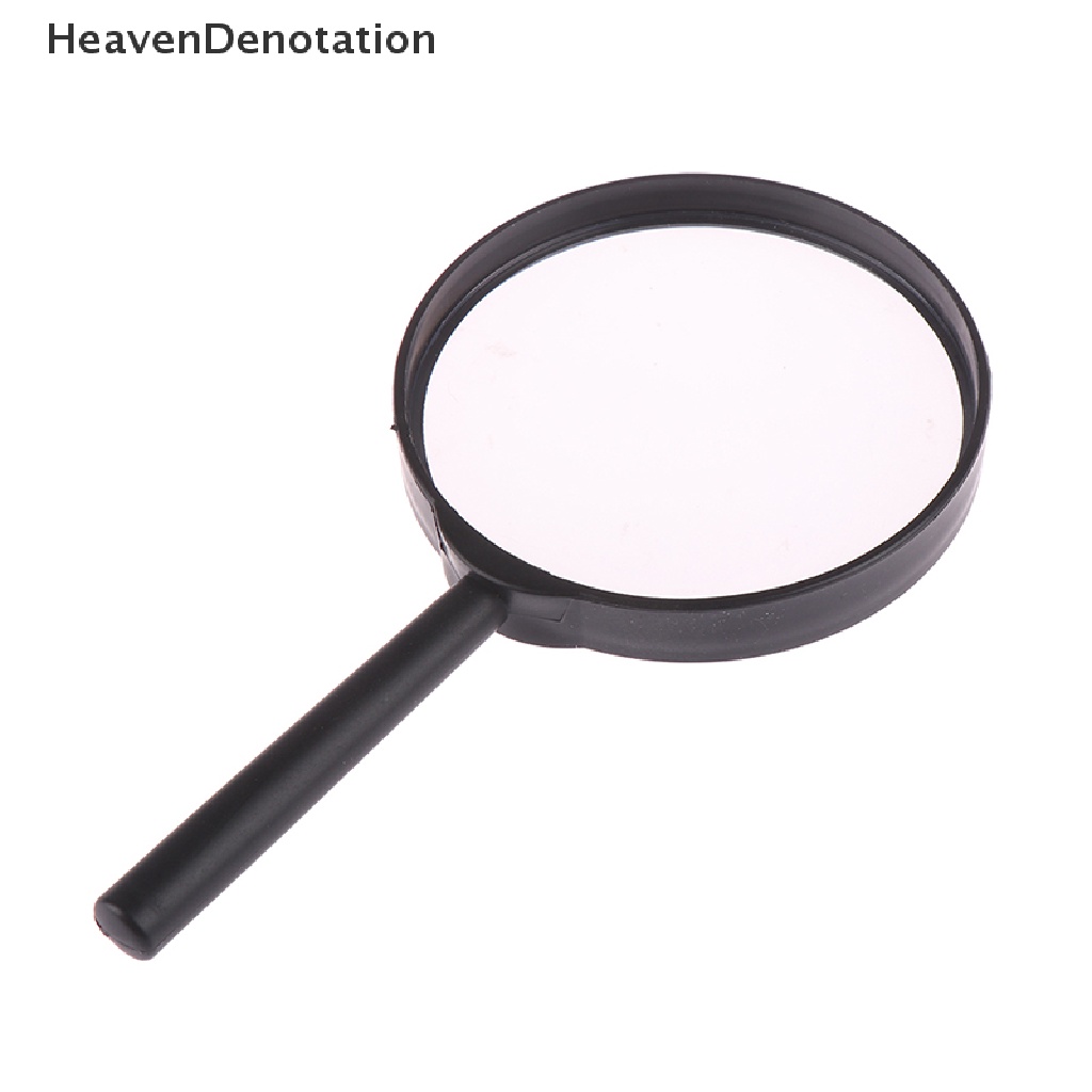 [HeavenDenotation] 90mm handheld magnifier 5x Membaca Peta Koran Kaca Pembesar Perhiasan HDV