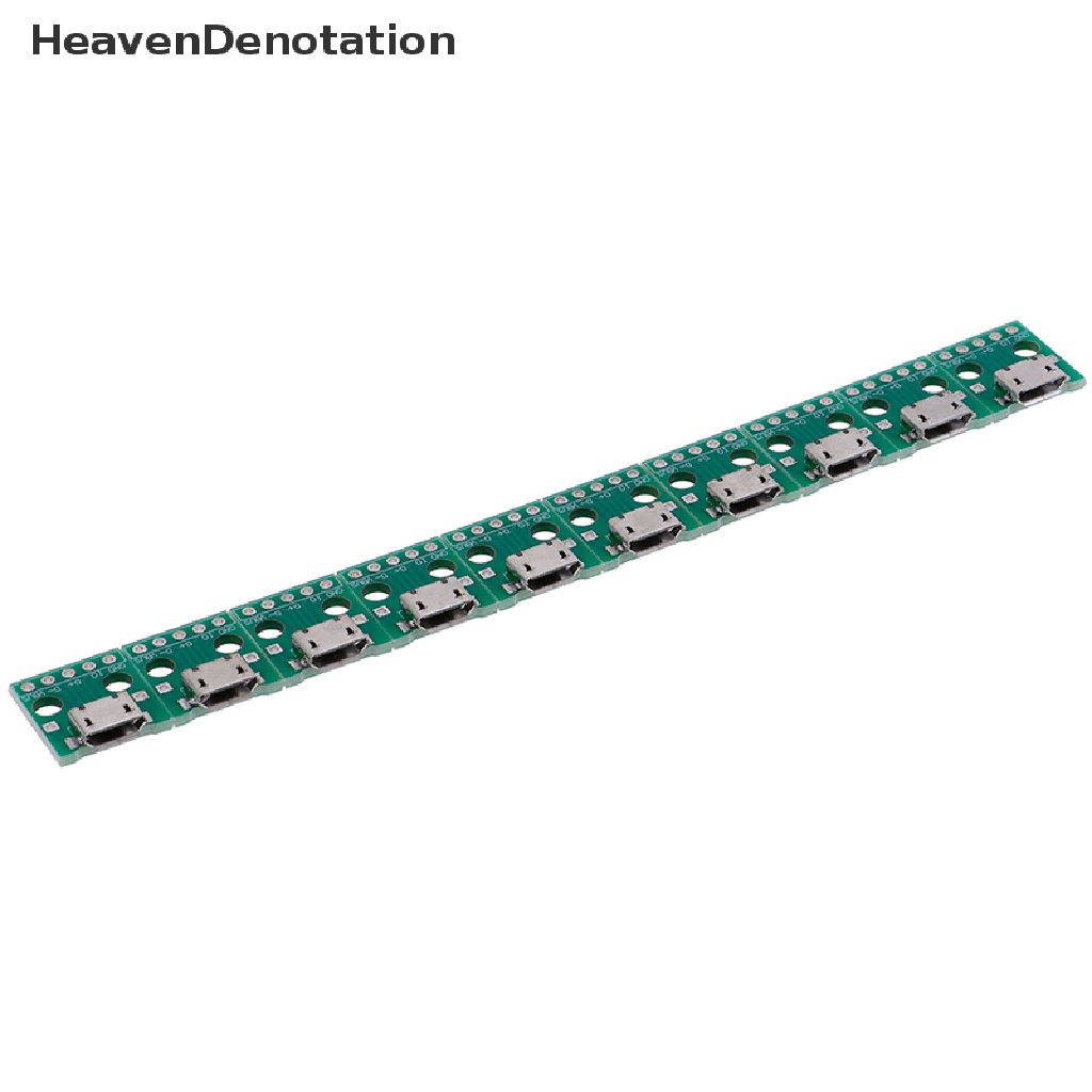 [HeavenDenotation] 10pcs MICRO USB to DIP Adapter 5Pin Female Konektor PCB Converter Board HDV