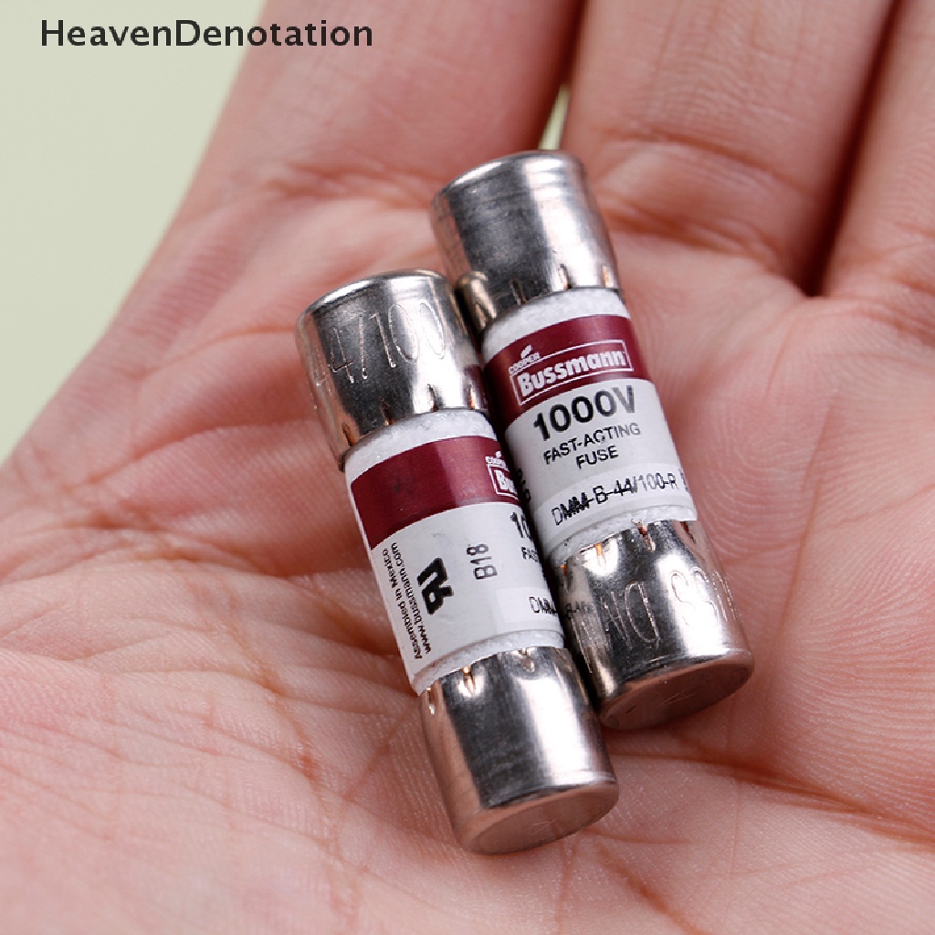 [HeavenDenotation] 2pcs DMM-B-44/100-R DMM-44/100R fuse 10x35mm 440ma 1000v Untuk multimeter HDV