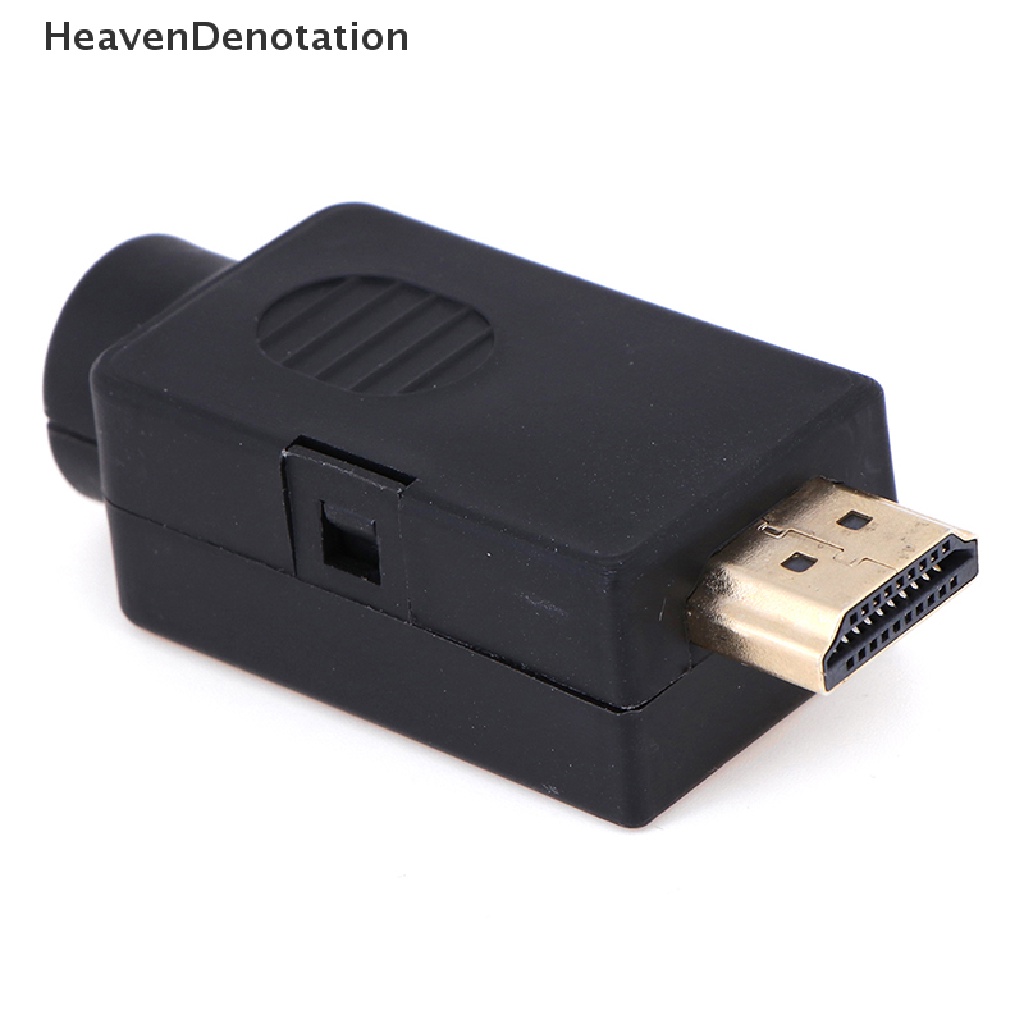 [HeavenDenotation] Terminal Breakout Colokan HDMI Male 19P Konektor Tanpa Solder Dengan Penutup HDV