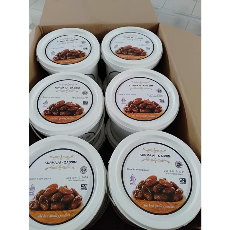 Kurma AI QASSIM Kemasan Ember 520 Gram Grosir Murah ISTANAONLINEKU
