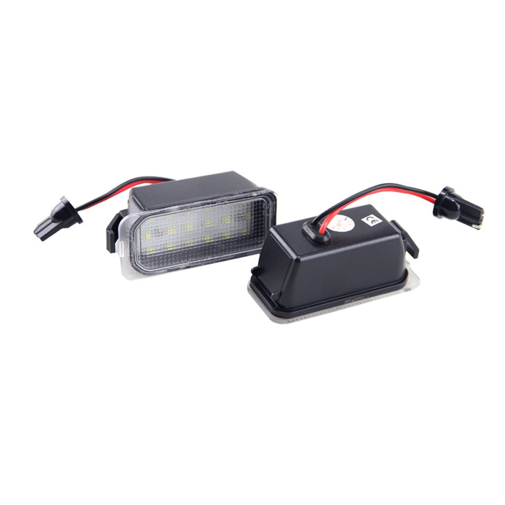 2pcs Lampu Plat Nomor Plat LED Putih Lampu Untuk Ford Fiesta Focus C-Max Grand Galaxy Kuga Mondeo S-Max B-Max Ecosport