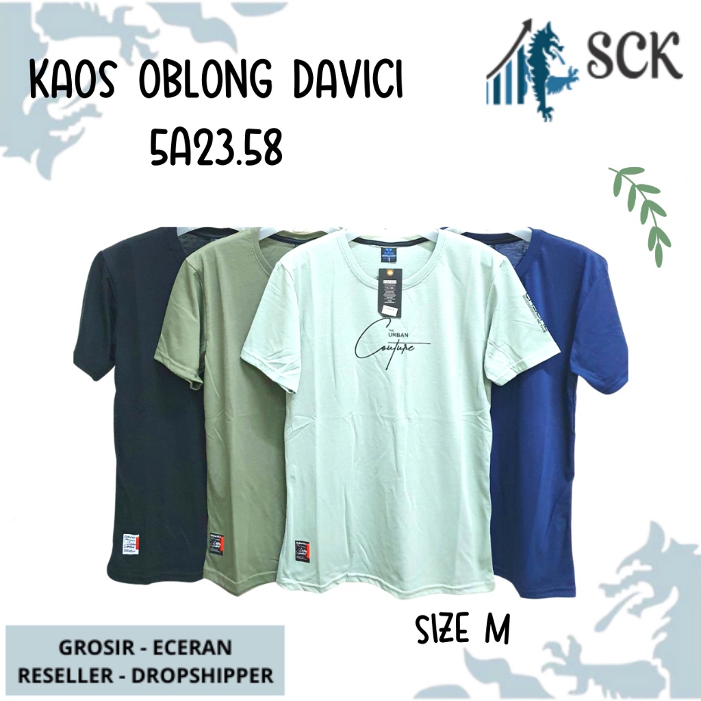 Kaos Distro Davici Polos (M) Motif Dewasa Keren / Oblong Pria Katun / Pakaian Casual - sckmenwear GROSIR