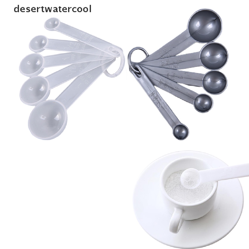 Deid 5PCS/lot Sendok Takar Dengan Skala Untuk Dapur Kue Baking Spoon Set With Scale Martijn